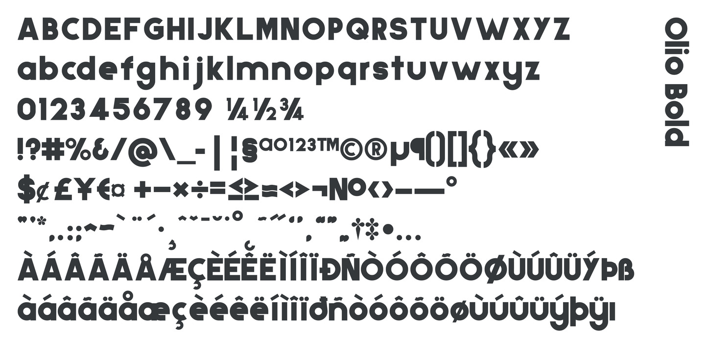 Example font Olio #8